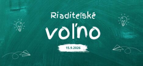 Riaditeľské voľno 15.9.2026