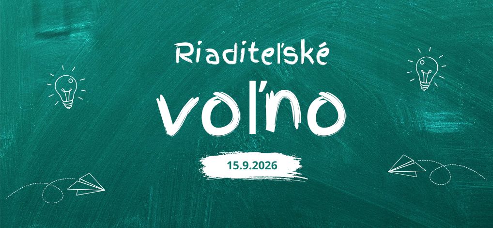 Riaditeľské voľno 15.9.2026